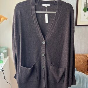 New Brown madewell pocket button cardigan
